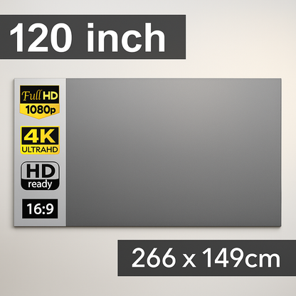 Salange Projector Screen Fabric - 120 Inch Portable Projection Screen
