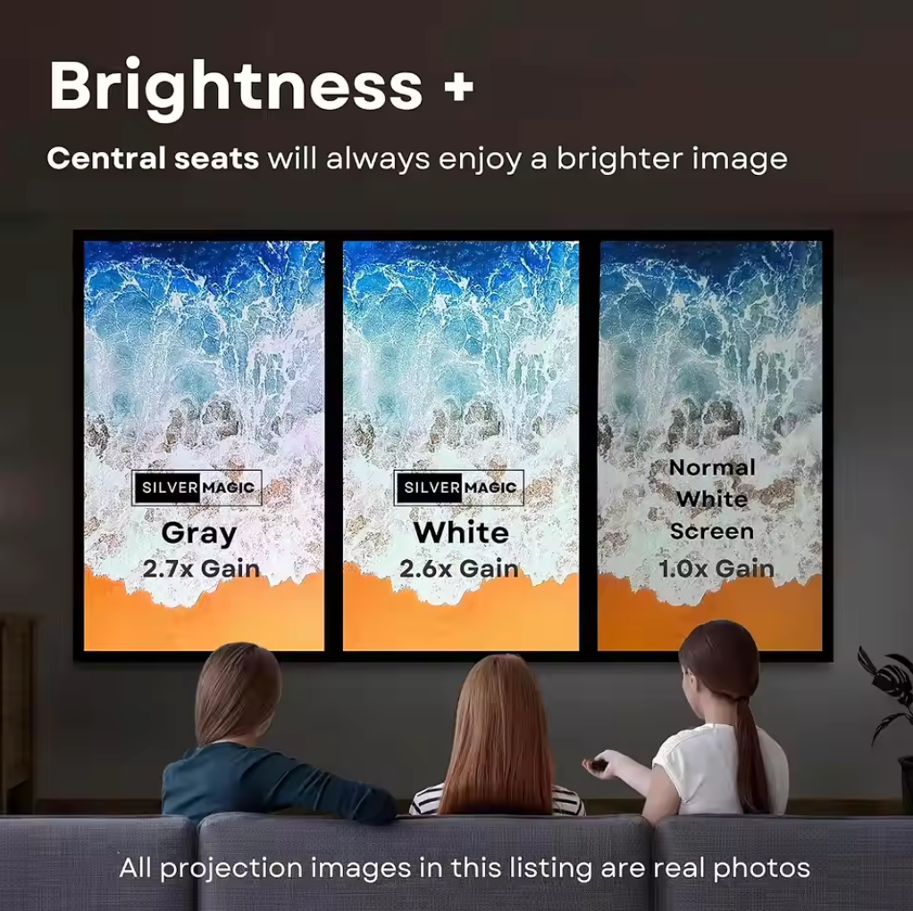 Salange Projector Screen Fabric - 120 Inch Portable Projection Screen