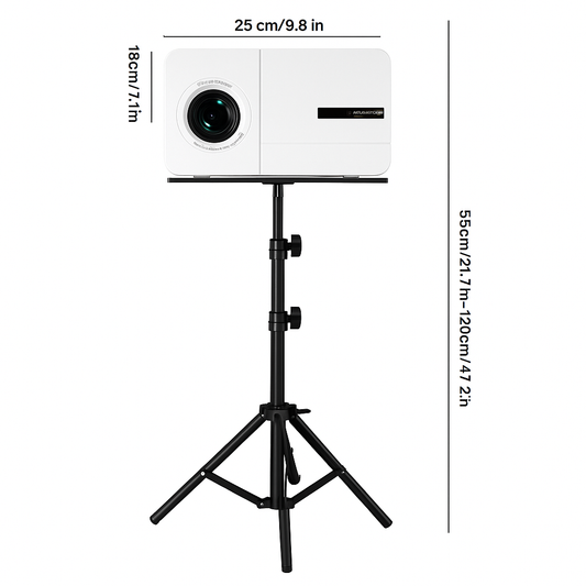 🎬 BONUS: Premium Projector Stand + Dual Controllers ($69 Value) - FREE!